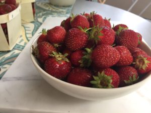 freshly picked strawberries, delicious and nutritious!
