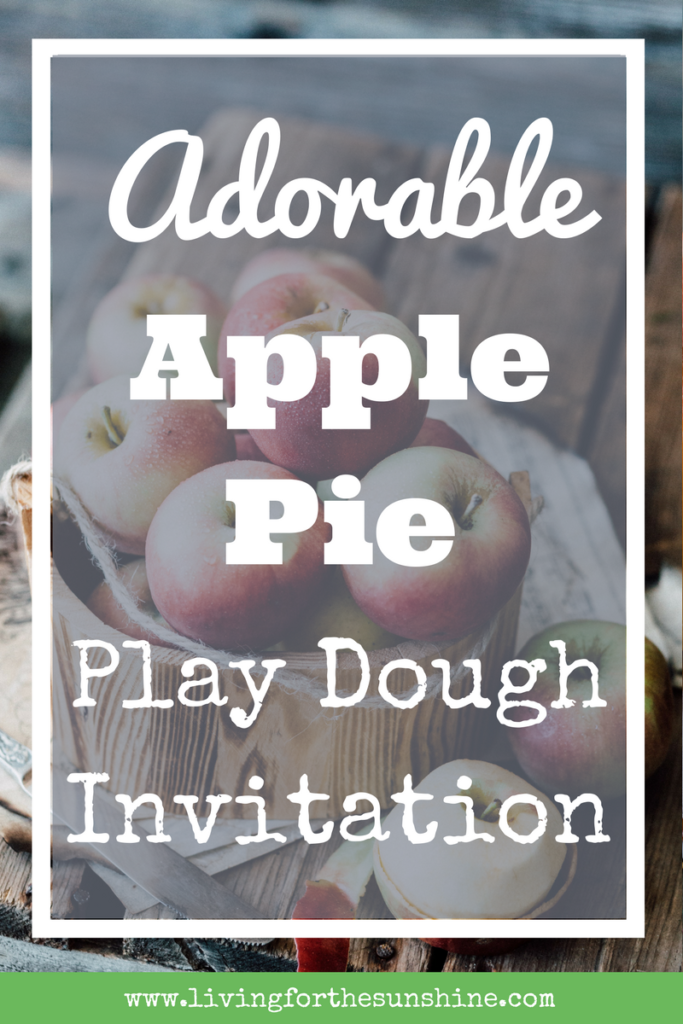 apple pie play dough invitation